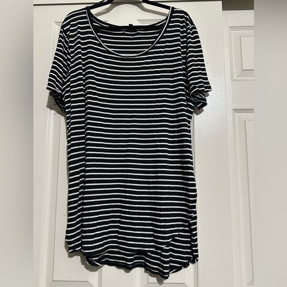 Black and white striped shirt